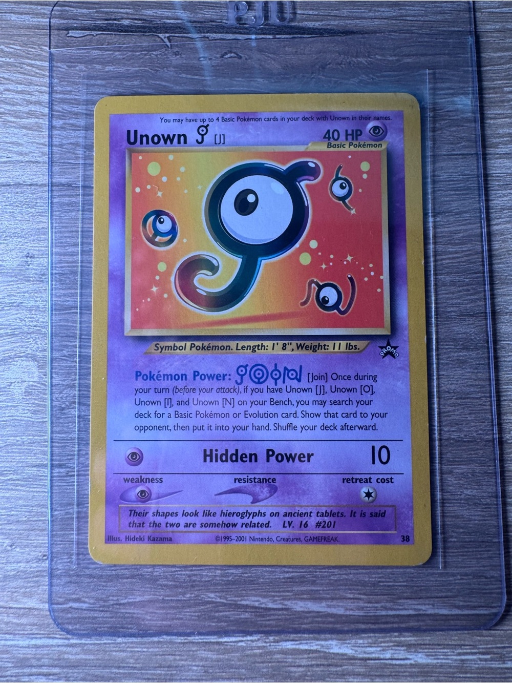 Unown J #38/Pokemon Promo